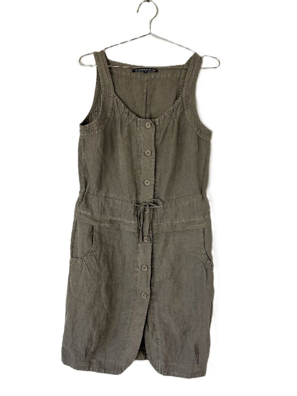 Le Phare De La Baleine Linen Tank Dress Made in Italy 40